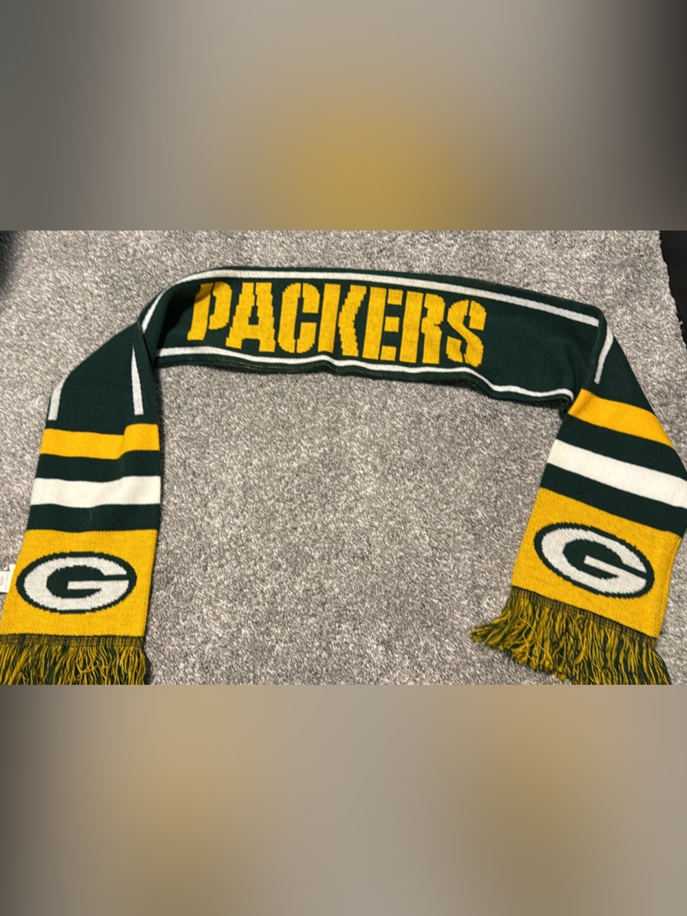 Forever Collectibles Green and Yellow Packers Knit Scarf